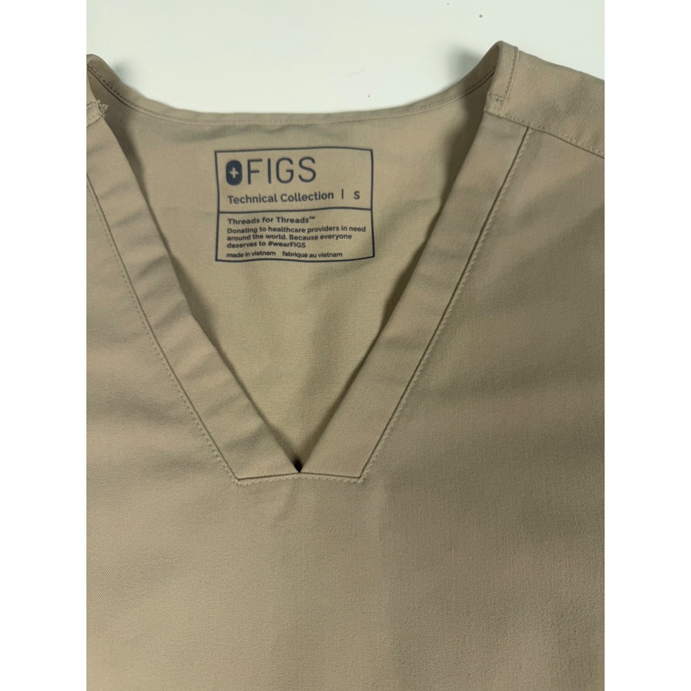 FIGS Technical Collection Scrub Tops Bundle 5 Pack V-Neck Small Black White Tan - Picture 13 of 16